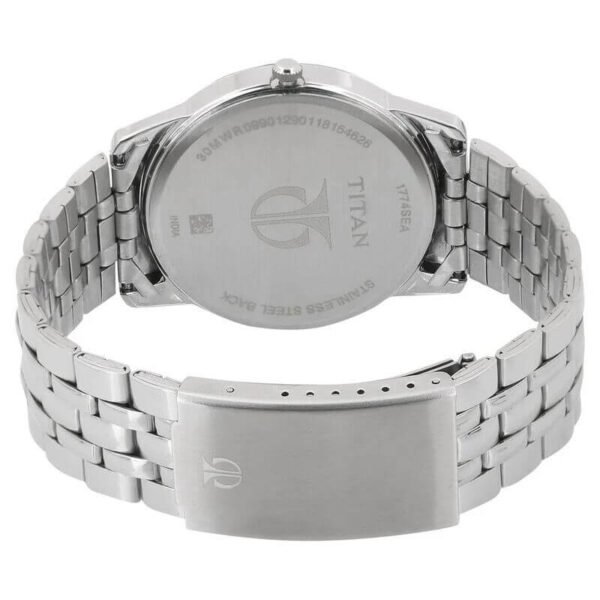 Titan (NS1774SM01) Analog with Day and Date Blue Dial Stainless Steel Strap watch for Men