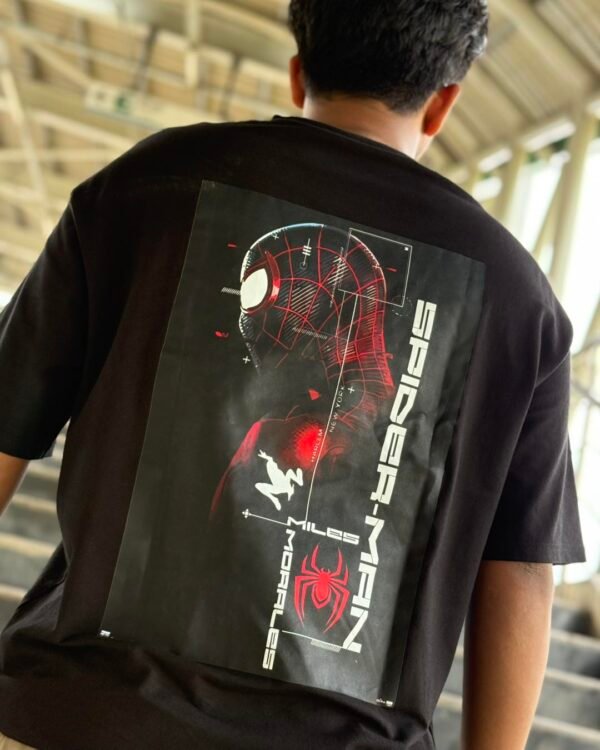 spiderman back Spider-Man Oversized Graphic T-Shirt